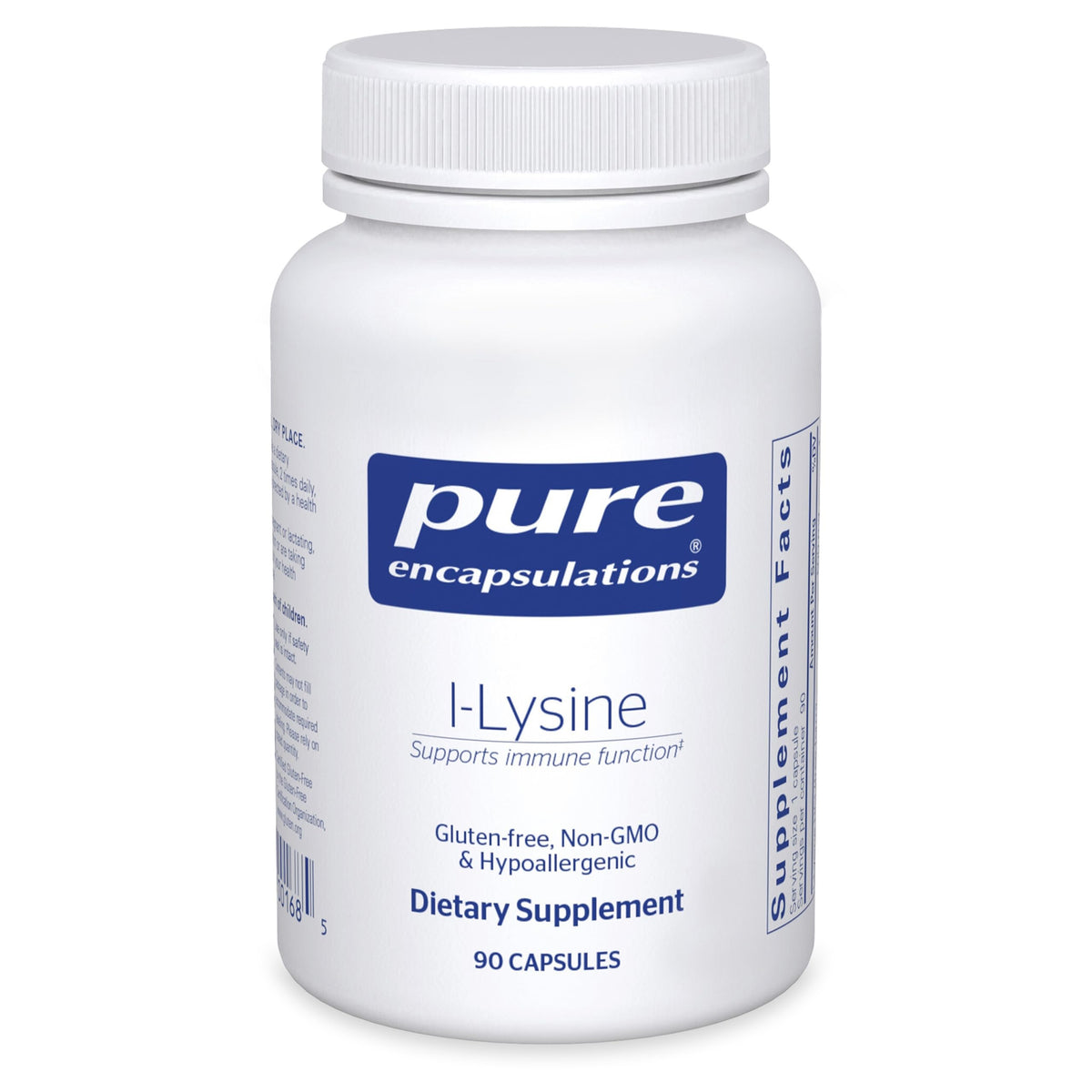 Pure Encapsulations frente del envase mostrando marca y pureza del producto