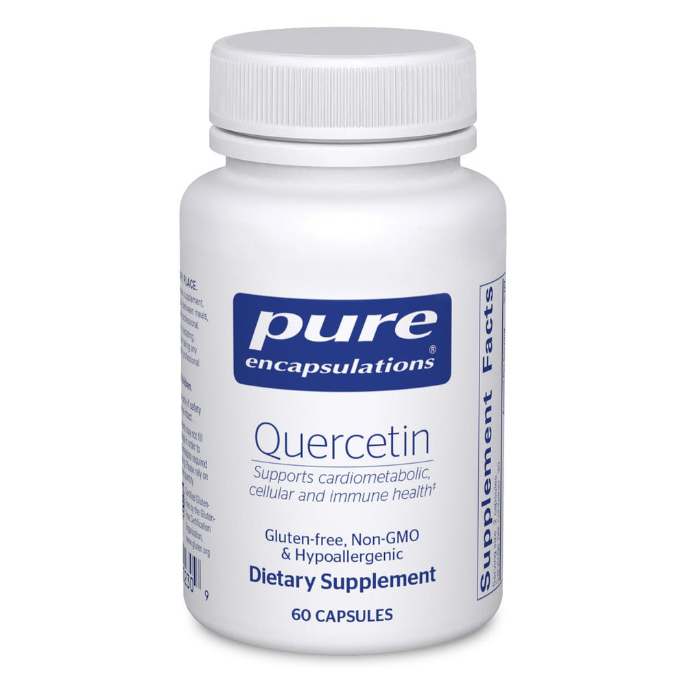 Pure Encapsulations envase frontal mostrando 60 cápsulas y claridad de marca