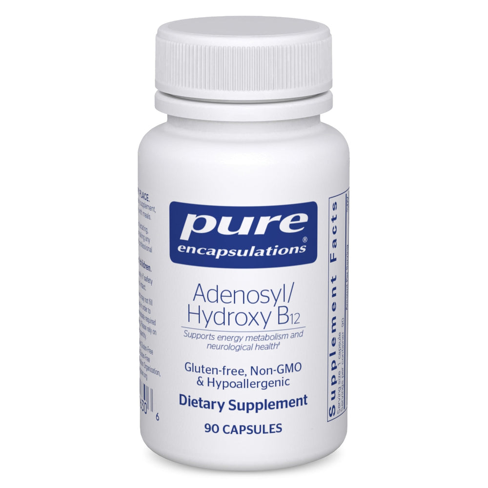 Pure Encapsulations imagen frontal del envase mostrando formato y beneficios