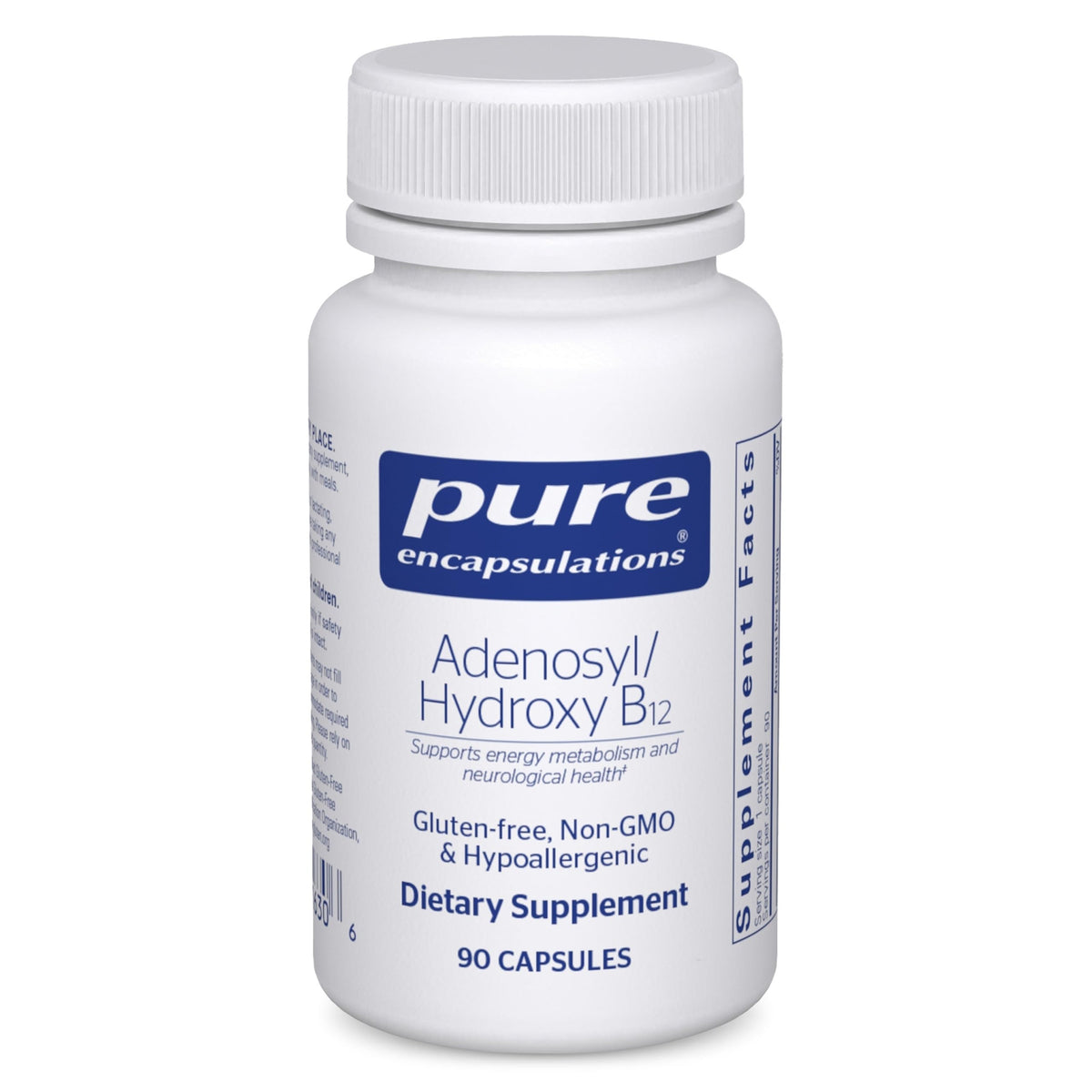 Pure Encapsulations imagen frontal del envase mostrando formato y beneficios