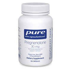 Pure Encapsulations envase frontal mostrando 60 cápsulas y beneficio de pureza