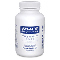 Pure Encapsulations frente del envase mostrando marca y beneficio de pureza