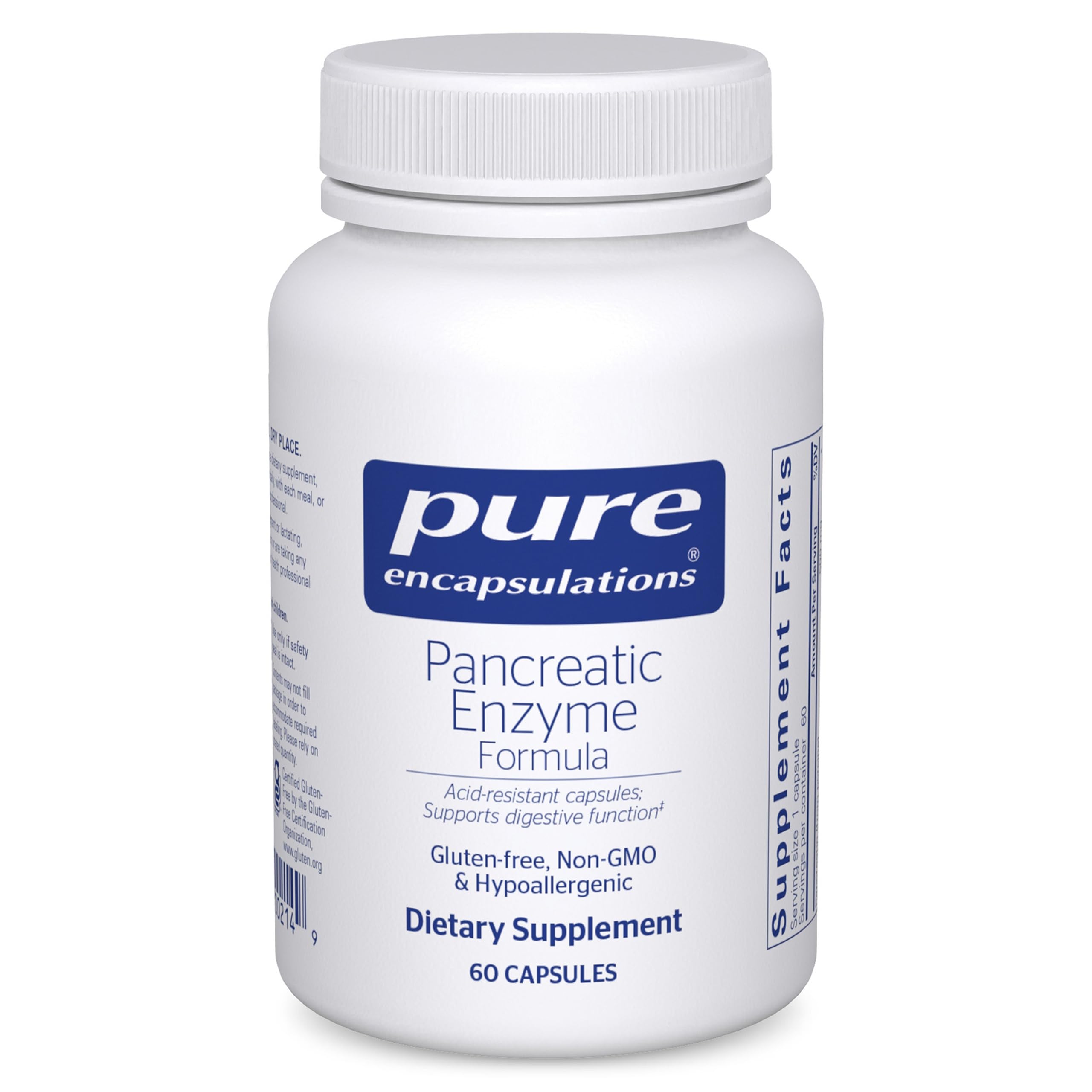 Pure Encapsulations frente del envase mostrando claridad de marca y confianza