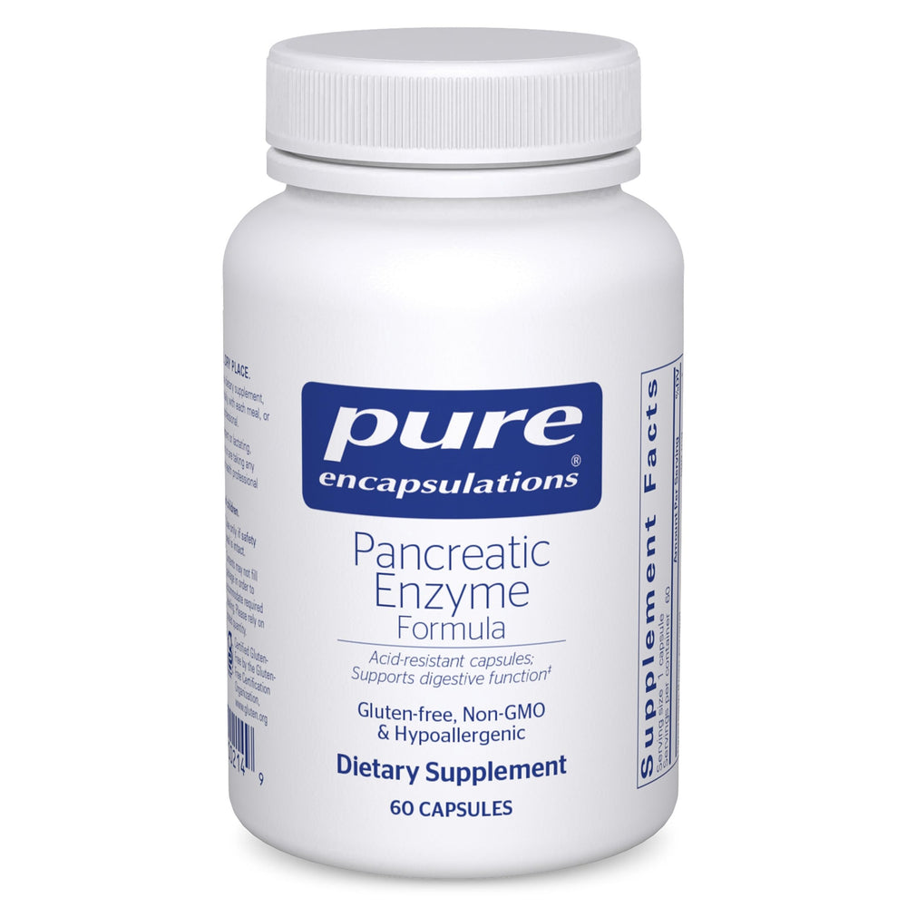 Pure Encapsulations frente del envase mostrando claridad de marca y confianza