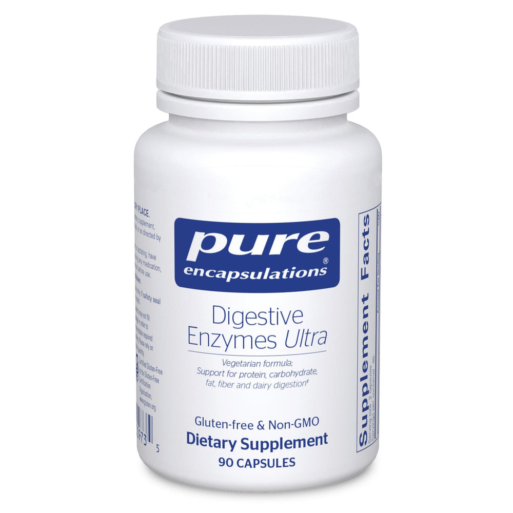 Pure Encapsulations frontal del envase mostrando beneficios y diseño claro