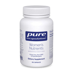 Pure Encapsulations frasco frontal mostrando etiqueta clara y beneficio de pureza