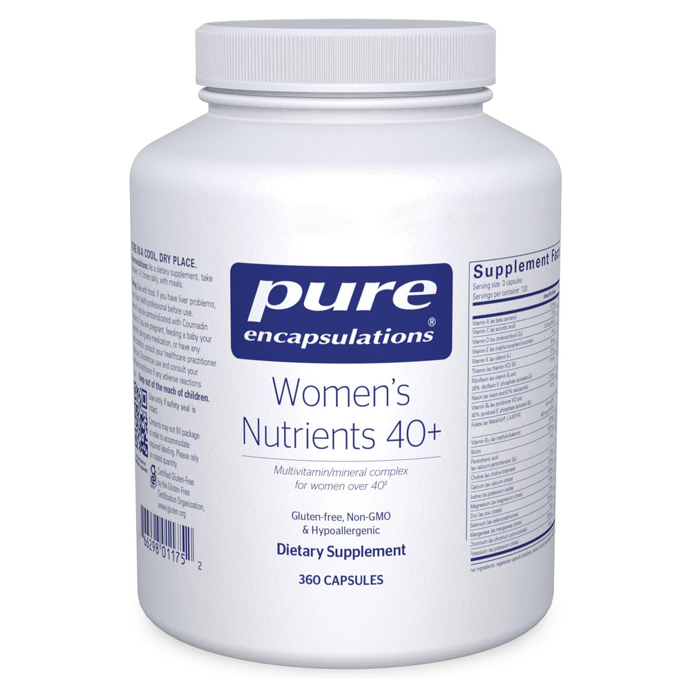 Pure Encapsulations envase frontal mostrando el producto y diseño, presenta confianza