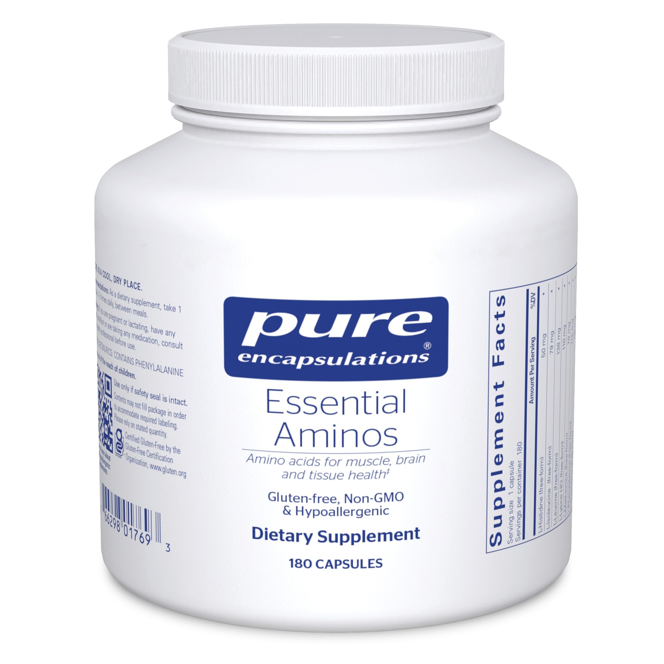 Pure Encapsulations frasco frontal mostrando diseño y cantidad, claridad en envase