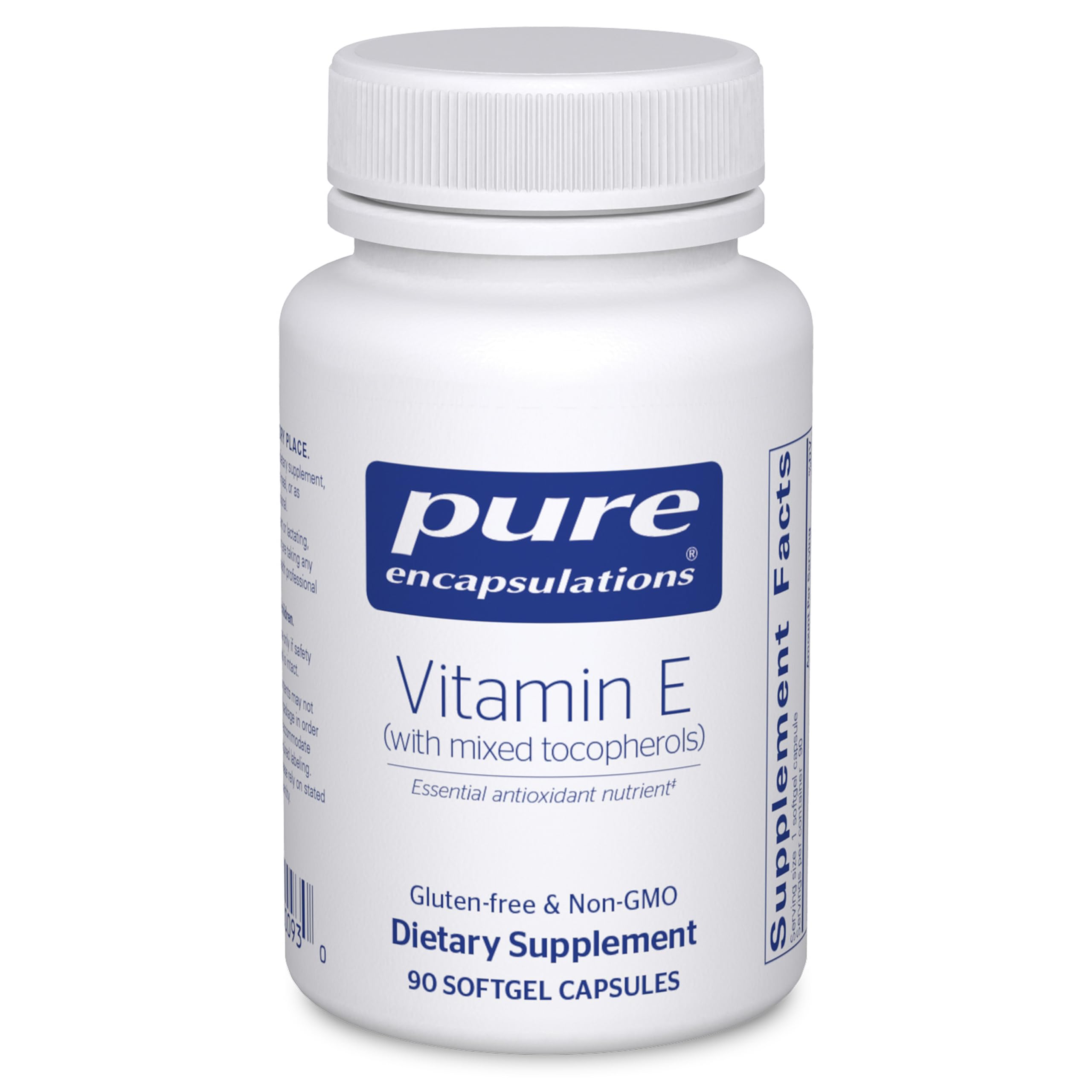 Pure Encapsulations vista frontal del frasco con etiqueta clara y beneficios
