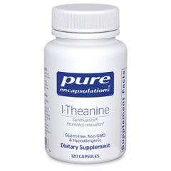 Pure Encapsulations frasco frontal mostrando etiqueta clara y beneficios