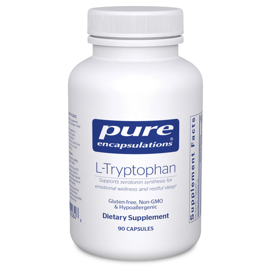 Pure Encapsulations frasco frontal mostrando nombre y cápsulas para sueño