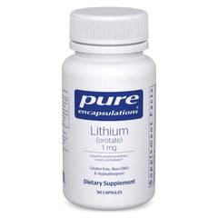 Pure Encapsulations envase frontal mostrando 90 cápsulas y diseño limpio