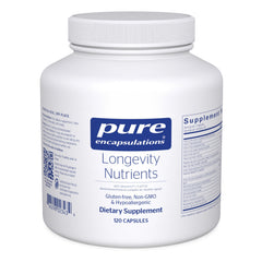 Pure Encapsulations frontal del envase mostrando nombre y cantidad, apoyo integral