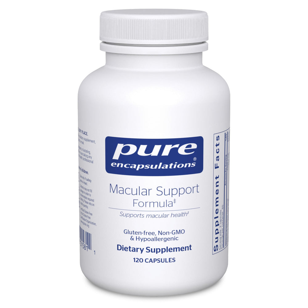 Pure Encapsulations envase frontal mostrando diseño claro y beneficio de pureza