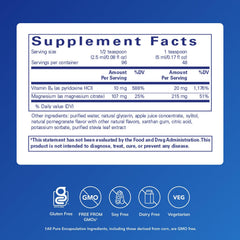 Pure Encapsulations primer plano de textura líquida que facilita la dosificación