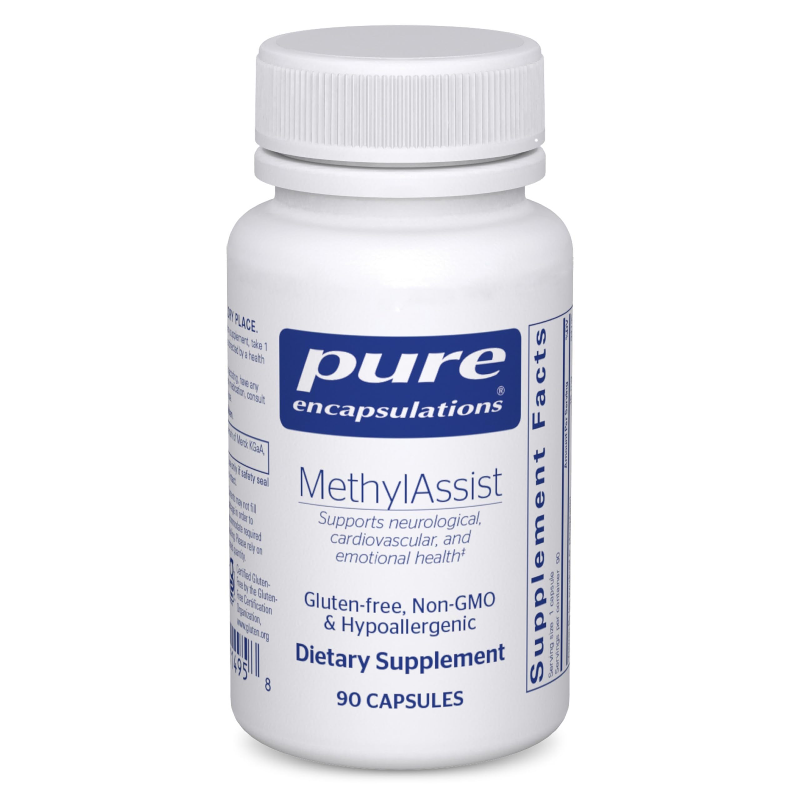 Pure Encapsulations MethylAssist vista frontal del envase con confianza