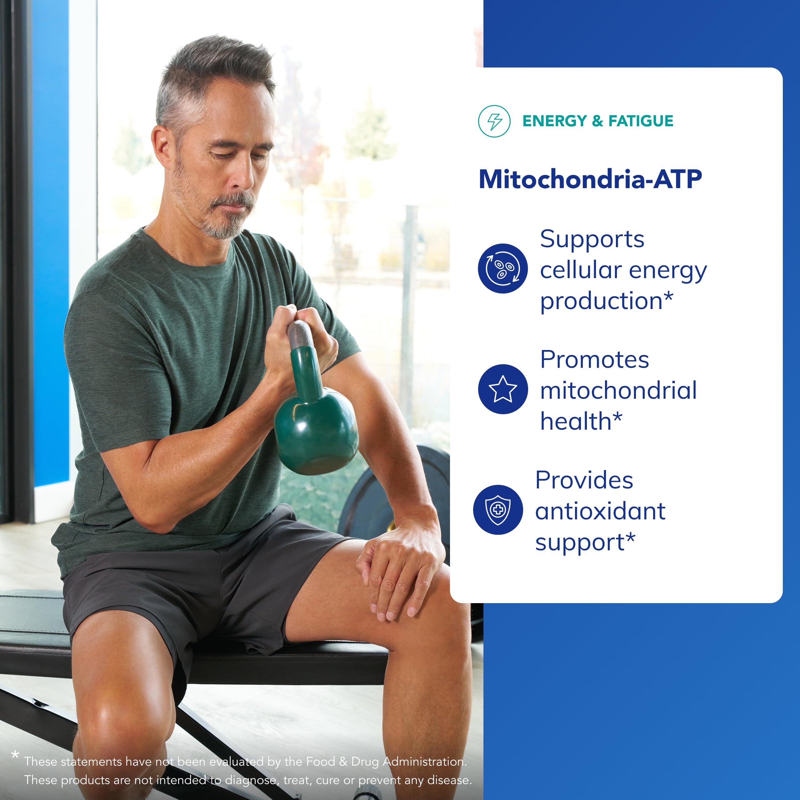 Etiqueta de Pure Encapsulations Mitochondria-ATP con lista de ingredientes para transparencia