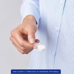 Pure Encapsulations polvo MSM mezclado en un batido mostrando integración práctica diaria