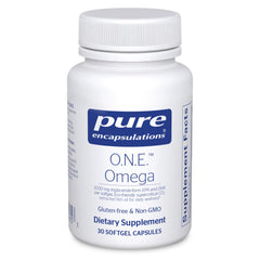 Pure Encapsulations envase frontal mostrando 30 cápsulas y beneficio de pureza