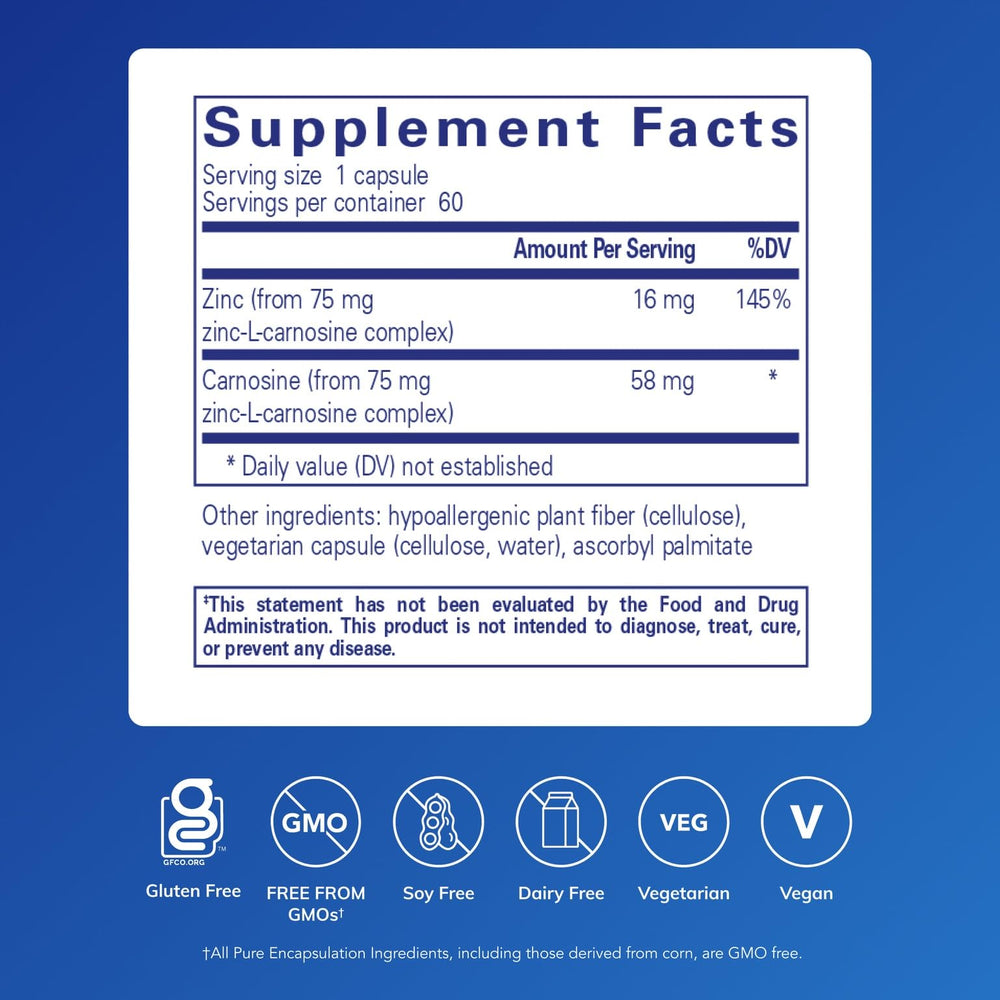 Pure Encapsulations cápsula en primer plano destaca textura vegana