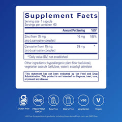Pure Encapsulations cápsula en primer plano destaca textura vegana