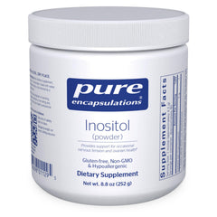 Pure Encapsulations frasco del producto mostrando etiqueta y pureza