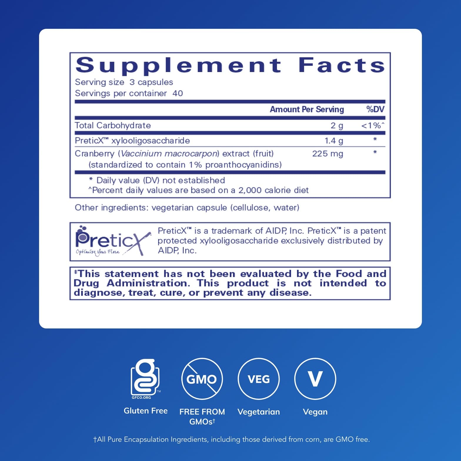 Pure Encapsulations cápsulas cerca detalle para fácil ingestión y dosificación