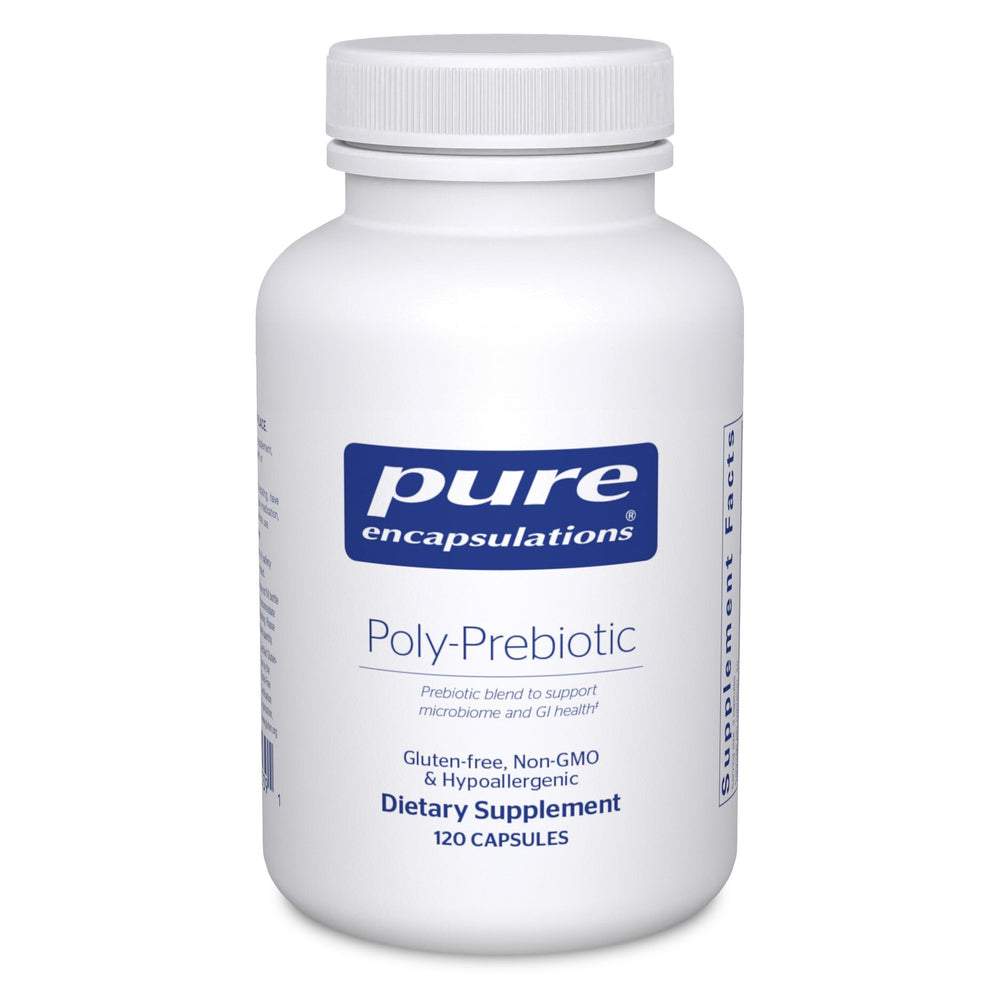 Pure Encapsulations frasco frontal mostrando 120 cápsulas y diseño claro