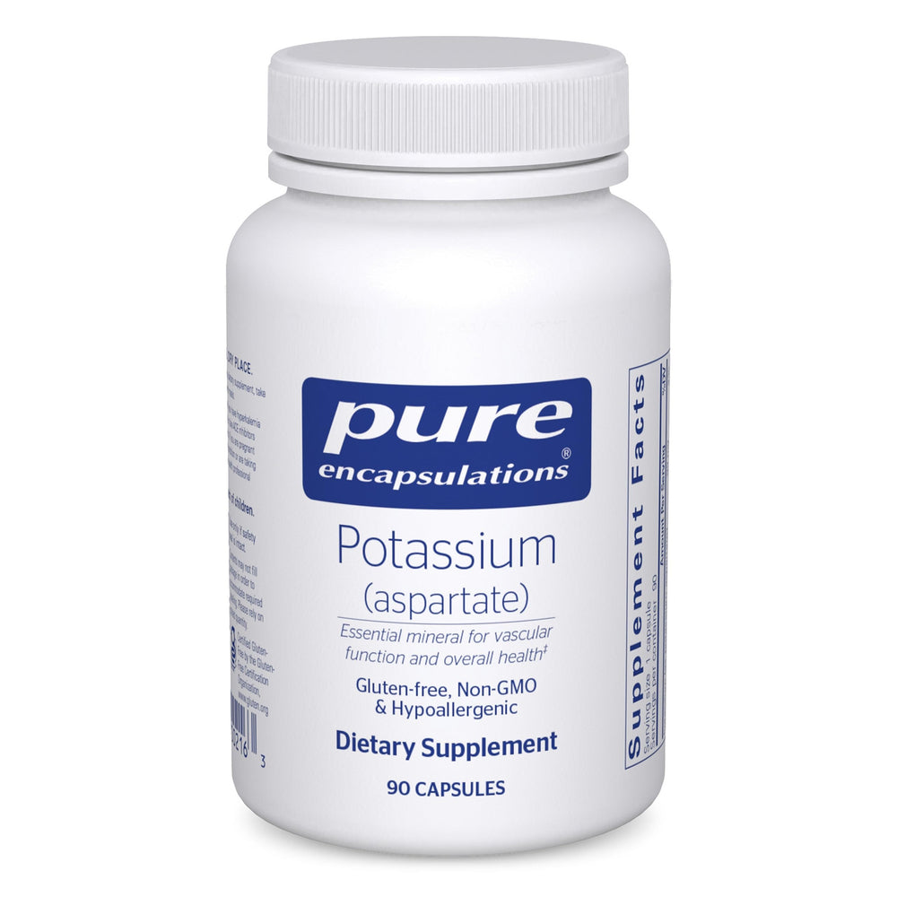 Pure Encapsulations envase frontal limpio y hipoalergénico mostrando confianza