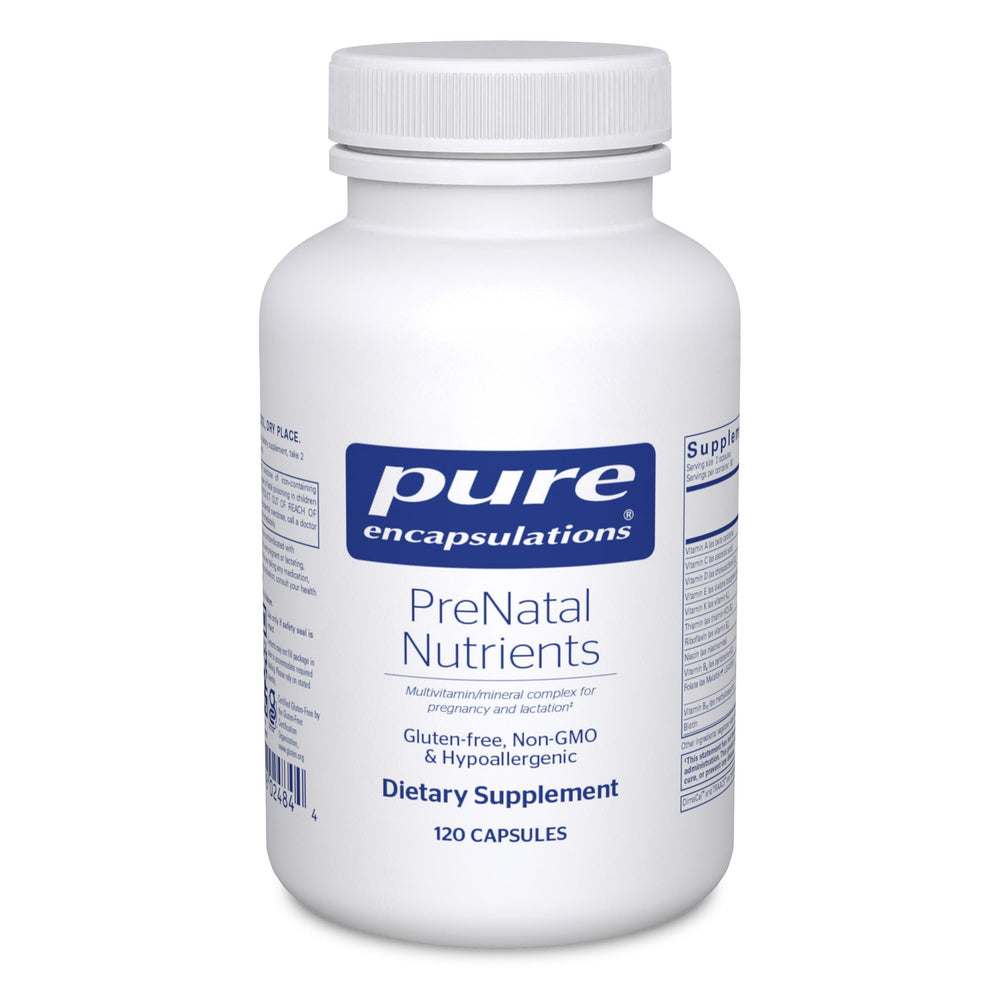 Pure Encapsulations envase frontal con información clara y confianza