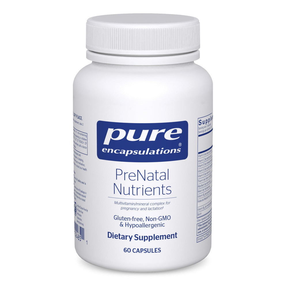 Pure Encapsulations envase frontal mostrando la presentación y beneficios