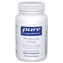 Pure Encapsulations envase Pro‑Resolve Omega mostrando diseño y cantidad