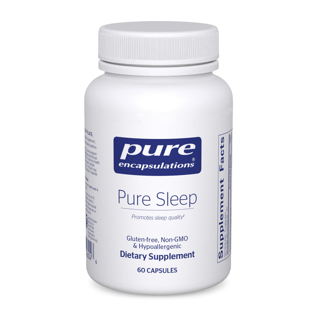 Pure Encapsulations Pure Sleep vista frontal y beneficio de fórmula limpia