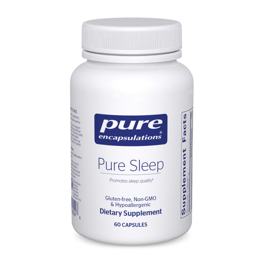 Pure Encapsulations Pure Sleep vista frontal y beneficio de fórmula limpia