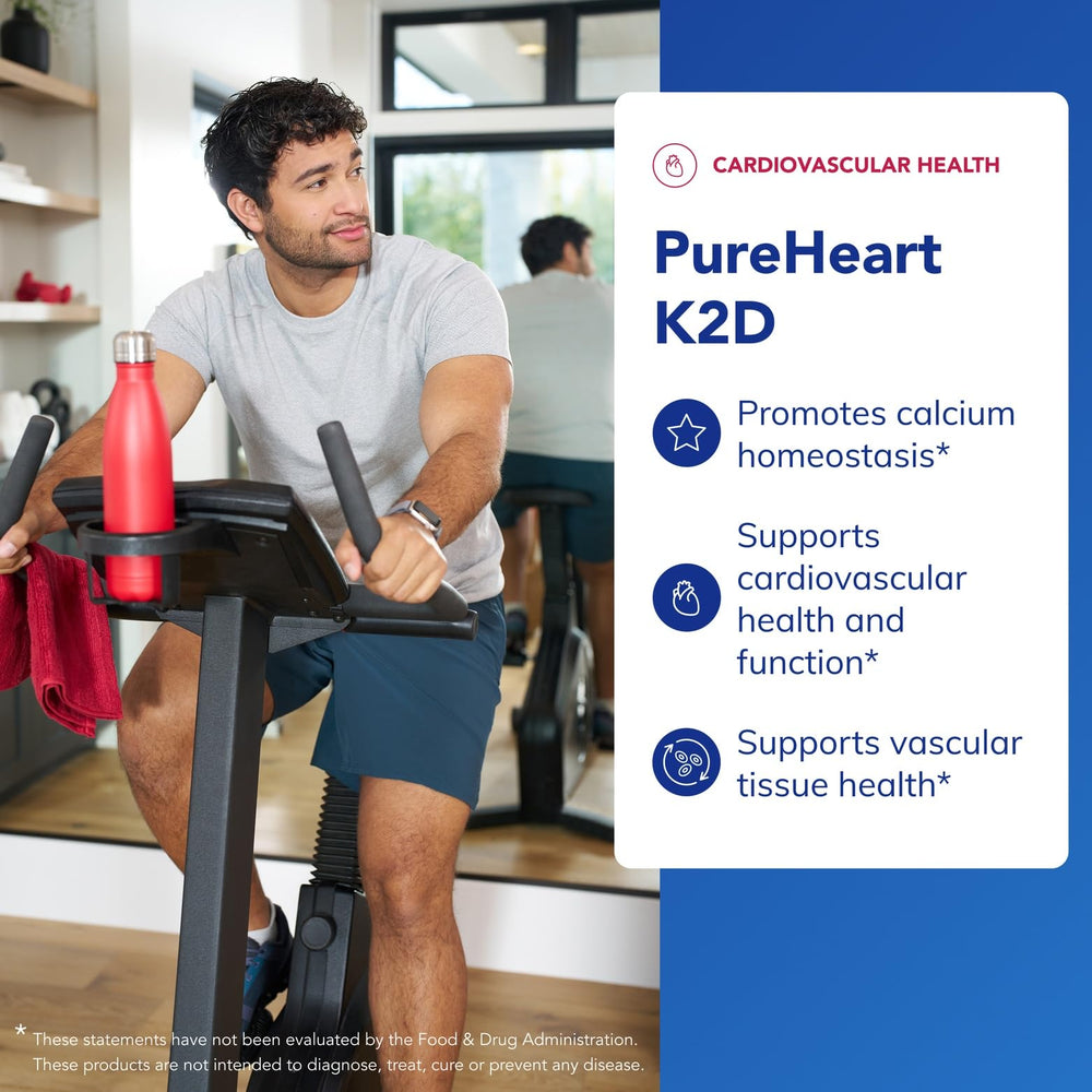 Pure Encapsulations PureHeart K2D ingredientes y lista nutricional para transparencia
