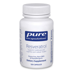 Pure Encapsulations frasco delantero mostrando etiqueta y beneficio antioxidante