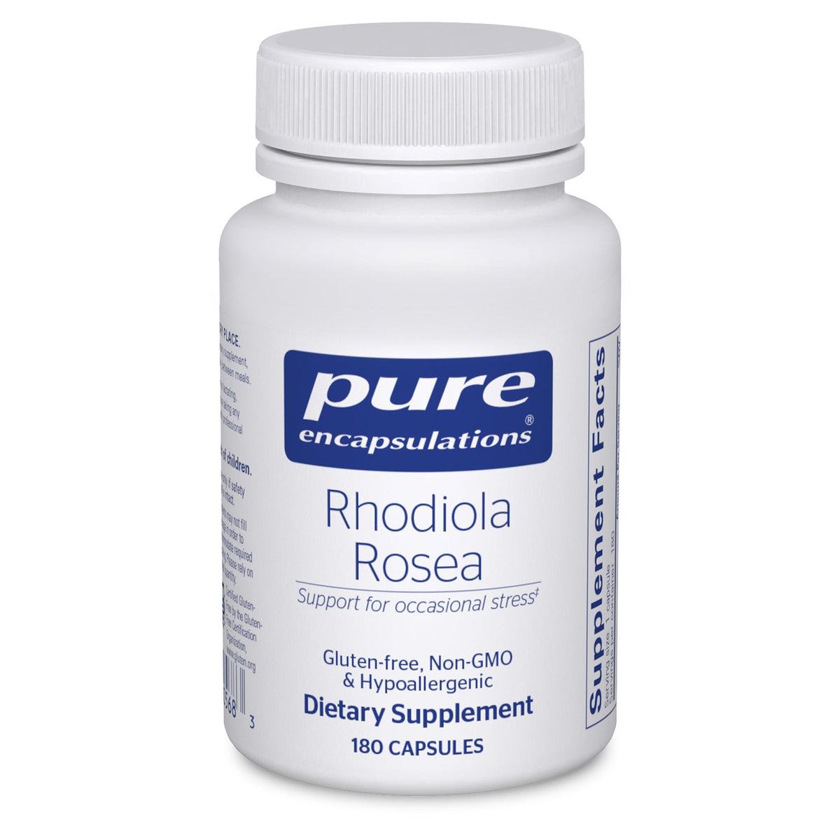 Pure Encapsulations frasco frontal con beneficios de apoyo al estrés