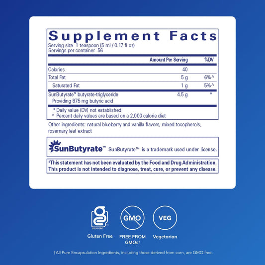 Pure Encapsulations detalle de etiqueta con información de ingredientes y pureza