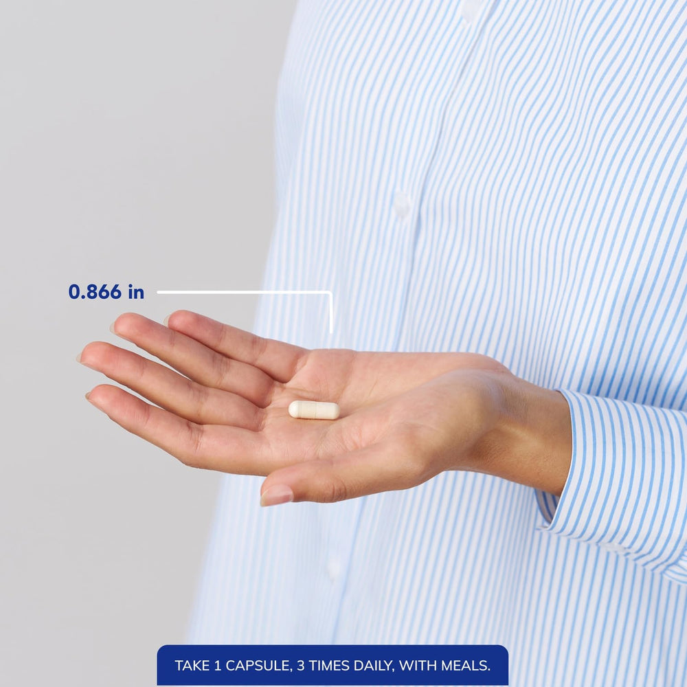 Pure Encapsulations tabla nutricional, muestra dosis y concentración de fosfatidilserina