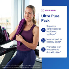 Pure Encapsulations etiqueta con lista de ingredientes, transparencia y calidad