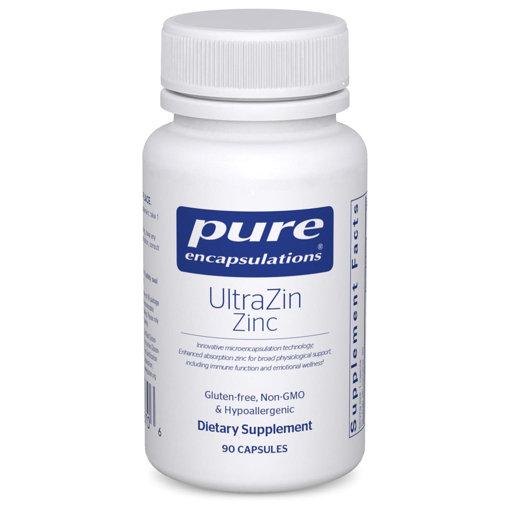 Pure Encapsulations frasco delantero mostrando diseño y cantidad