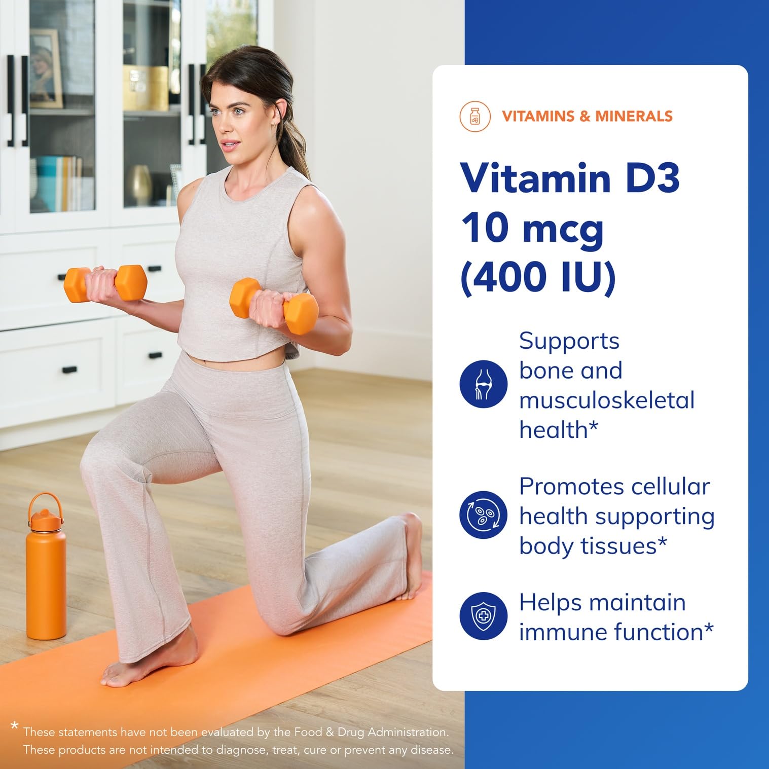 Pure Encapsulations etiqueta nutricional donde se aprecia la dosis de 400 UI
