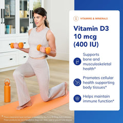 Pure Encapsulations etiqueta nutricional donde se aprecia la dosis de 400 UI