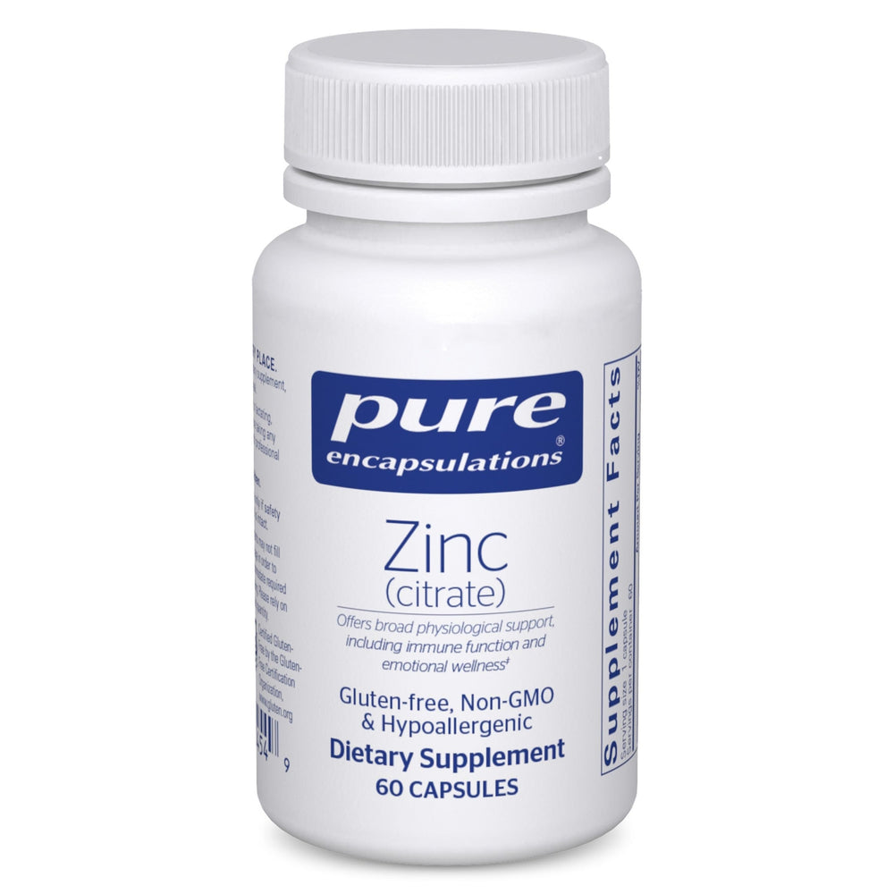 Pure Encapsulations frasco frente mostrando etiqueta y beneficio inmune