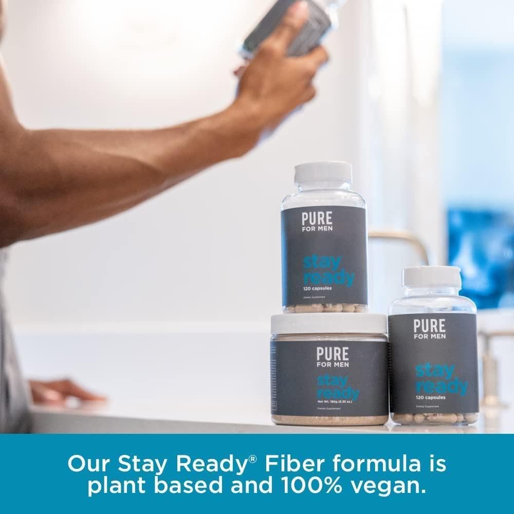 Pure for Men en mesa de desayuno para incluir en rutina diaria