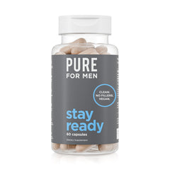 Pure for Men frontal del envase mostrando etiqueta clara y confianza