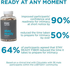 Pure for Men detalle de semillas de chía y linaza que aportan fibra y omega-3