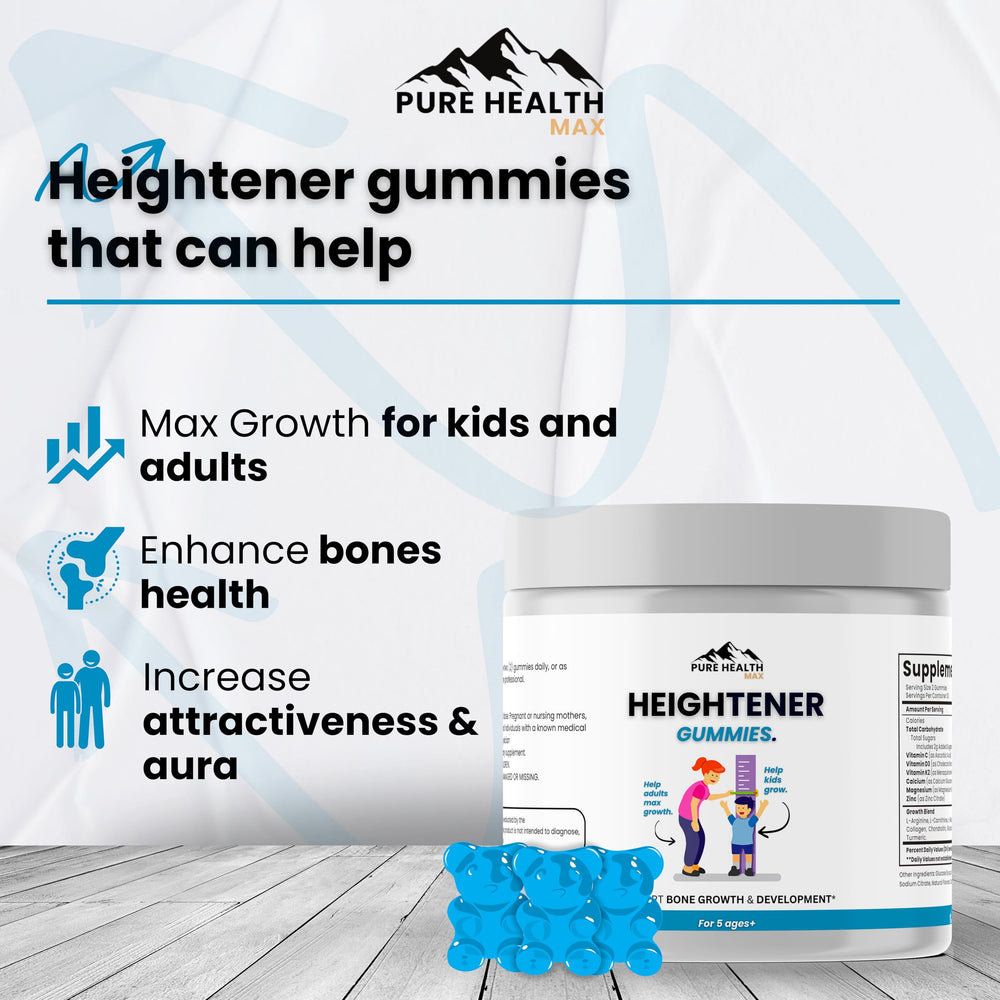 PURE HEALTH MAX detalle de textura de gominola, muestra consistencia blanda y masticable