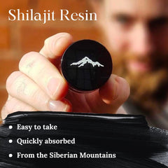Pure Himalayan Shilajit cuchara dosificadora con porción para dosis precisa