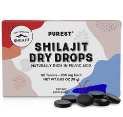 Pure Himalayan Shilajit frasco delantero mostrando la etiqueta y sellado de calidad